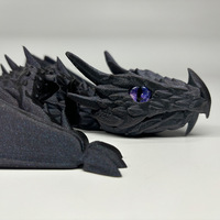 Ailes de dragon imprimées en 3D, jouets anti-stress, modèle de dragon ailé articulé en cristal, décoration fantastique science-fiction pour la maison/le bureau