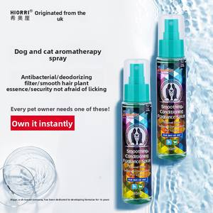 Spray aromathérapeutique pour animaux de compagnie de 80 ml, parfum longue durée, désodorisant pour <span class=keywords><strong>chat</strong></span> et chien, anti-nœuds, lissant, parfum pour animaux de compagnie pour chats et chiens - Product Image 2