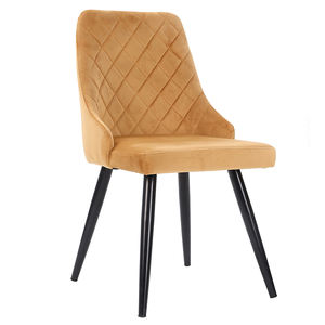 Mẫu Miễn Phí Thép Không Gỉ Pu 6 Cao Backed Luxury Tím Trắng Pháp Sơn Rắn Gỗ Gụ Ghế Ăn Cho Phòng Ăn - Product Image 4