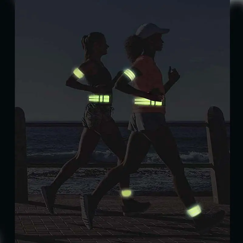 Correa reflectante de limón ajustable HI vis cinturón reflectante de seguridad chaleco elástico para correr para deporte