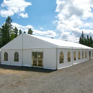 Grande tente de mariage moderne blanche avec cadre en aluminium et double couche de PVC pour 500 personnes, événements, tentes chapiteau pour salles en Chine