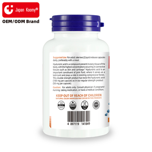 Compléments alimentaires d'acide hyaluronique 100 mg pour le soutien des articulations et la santé de la peau, 120 capsules végétales d'acide hyaluronique - Product Image 6