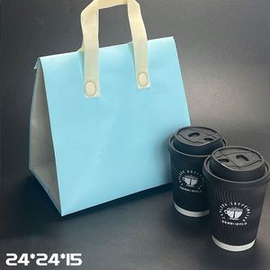 Sac isotherme jetable grand format en non-tissé avec feuille d'aluminium, écologique, pour boissons, café, repas, pique-nique, courses - Product Image 2