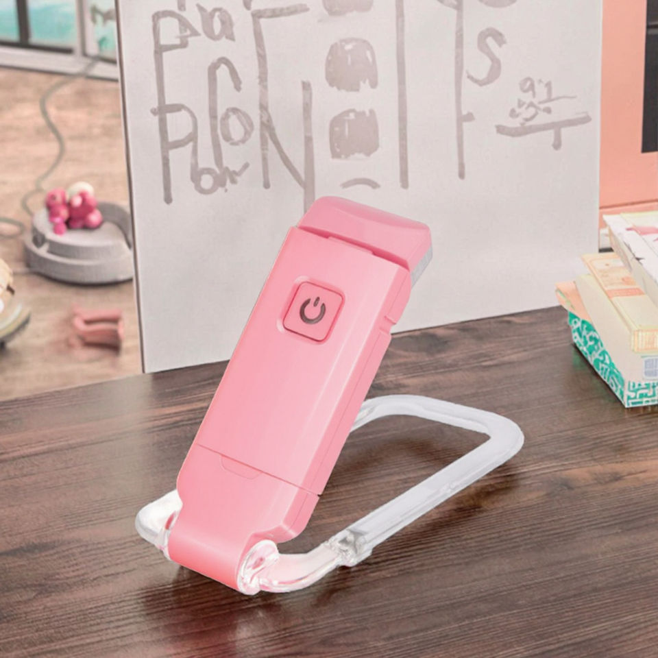 Multi-function USB Rechargeable Foldable LED Reading Lamp with Book Clip - Topeng R09 OEM