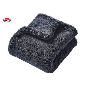 2024 superventas productos listos para enviar lados duales 1200gsm toalla trenzada de microfibra Toalla de secado de coche - Product Image 1