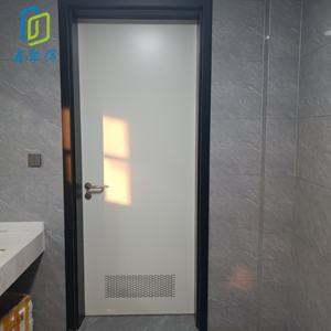 Porte en acier à grain de bois sur mesure - Avec fenêtre d'observation à double vitrage - Product Image 3