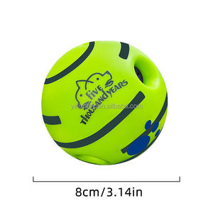 Palla da Gioco Classica Verde per Cani, Giocattolo Interattivo Rotolante da Masticare per Alleviare l'Ansia, Prevenire l'Obesità e Favorire il Rapporto Divertente - Product Image 1