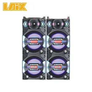 Laix DS-37 2x10 2X12 inch disco speaker outdoor wooden light DJ sound box 2.0 active speaker