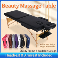 Professioneller Moderner Klappbarer Tragbarer Kosmetik-Massagetisch Verstellbare Holz-Spa-Liege für Fitness und Badezimmer Nutzung bis 200KG