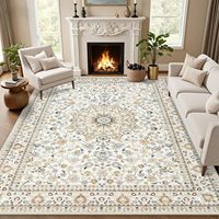 Tapis extra large moderne en polyester doux, personnalisable, lavable, antidérapant, pour la maison et la décoration intérieure multi-usages.