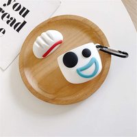 Fourchette drôle de dessin animé 3D Kawaii Silicone Design personnage protéger couverture accessoires pour Airpods 1 2 pour Air Pods Pro
