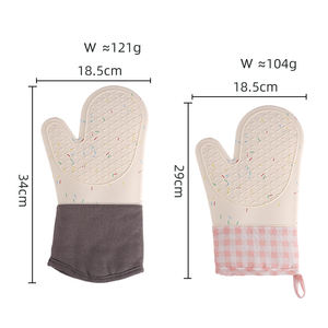 Guantes de Silicona Antideslizantes e Impermeables para Horno, Resistentes al Calor hasta 450 Grados, con Forro Acolchado para Cocinar, Hornear y Asar a la Parrilla - Product Image 6
