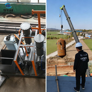 Machine <span class=keywords><strong>de</strong></span> recyclage d'huiles usagées pour la conversion <span class=keywords><strong>de</strong></span> l'huile <span class=keywords><strong>de</strong></span> pneus usagés et des liquides dérivés <span class=keywords><strong>de</strong></span> pneus usagés en diesel et essence, à économie d'énergie - Product Image 3