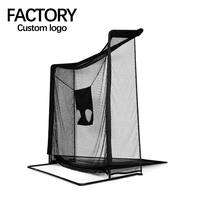 LXW031 Filet d'entraînement de golf noir pour la pratique en extérieur (pour driving range, cages et tapis)