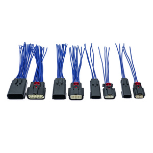 Konektor Plug kawat pigtail otomotif, konektor colokan listrik pria wanita tahan air Molex MX150 2/3/4/6/12/16 cara - Product Image 3