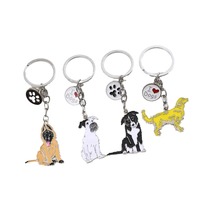 Porte-clés pendentif pour chien de compagnie, en métal, Border Collie, de la marque yixuan Xiyin Pinduoduo, petit cadeau décoratif pour festival