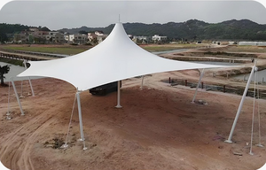 Pvdf Membraanstructuur Schaduw Dak Luifel Tenten Voor Hotel Speeltuin & Landschap Architecturale Trekmembraanstructuur Schuur - Product Image 5