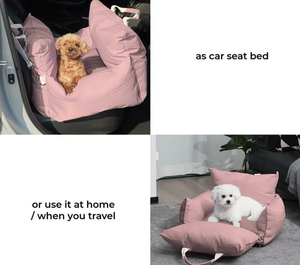 Asiento elevador de coche para perros de Color rosa a la moda, cama moderna impermeable, tela Oxford, moda de lujo, asiento trasero delantero sólido pequeño - Product Image 4