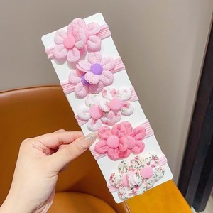 Elastici per Capelli in Tessuto con Fiore e Fiocco per Bambine, Vendita all'Ingrosso - Product Image 1