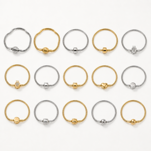 Bracciale Personalizzato Lucido Morbido a Osso di Serpente Placcato Oro Impermeabile in Acciaio Inossidabile 316L per <span class=keywords><strong>Coppia</strong></span> - Product Image 6