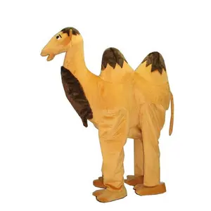 Kamel Doppelbedeckung Erwachsene 2-Personen Kamel Hand Maskottchen Kostüm