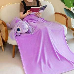 OEM mainan mewah bantal AC jahitan lucu kartun kreatif 3-in-1 selimut biru musim semi selimut keren musim panas - Product Image 1