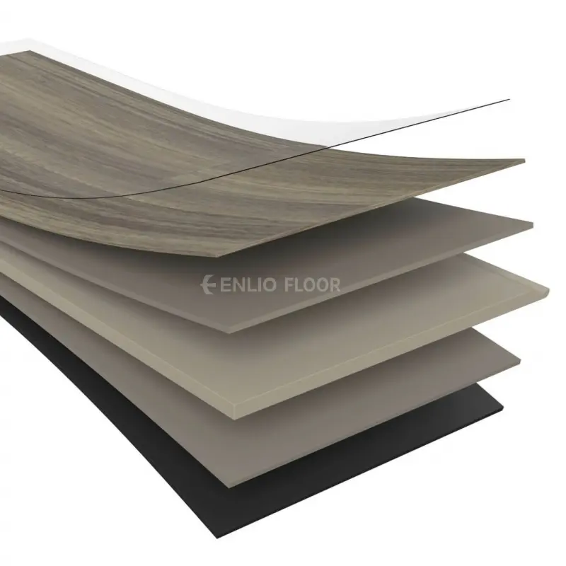 Fabricant d'usine ENLIO Revêtement de sol SPC de haute qualité à prix réduit de 4mm/5mm/6mm Carreaux de vinyle de luxe Revêtement de sol stratifié en vinyle