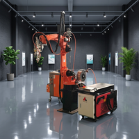 Station de soudage laser orbital robotisée automatique, soudeuse robotisée à fibre laser Raycus pour soudure circonférentielle de tuyaux métalliques