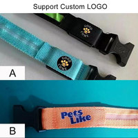 Recharge électronique Pet LED collier de chien réglable Flash colliers pour animaux de compagnie colliers LED réfléchissants nuit Anti-perte chien produits pour chiens pour chiens