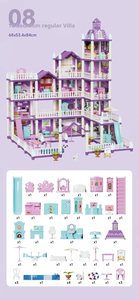 Casa delle Bambole 3D per Bambine, Kit Fai-da-Te per Villa delle Bambole, Set di <span class=keywords><strong>Giocattoli</strong></span> con Personaggi, Mobili e Accessori, Regalo per Bambini - Product Image 5