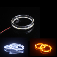 CQL-luz Led COB de doble color, Ojos de Ángel, COB, drl, E36,E38.E39,E46,E46/2D,E87,E53/X5, 70mm, 80MM, 95MM