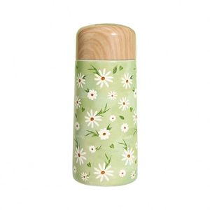 Mini-gobelet isotherme à motif grain de bois pour étudiant, petite capacité, simple et minimaliste, idéal comme souvenir ou cadeau, avec impression de logo - Product Image 5