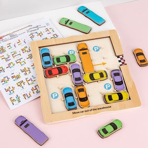 <span class=keywords><strong>Jeu</strong></span> de logique en <span class=keywords><strong>bois</strong></span> Huarong Dao pour enfants : Jouet éducatif stimulant pour entraîner la pensée mathématique et la résolution de problèmes (Sortir la voiture de la <span class=keywords><strong>garage</strong></span>) - Product Image 2