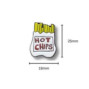 เฟรนช์ฟรายส์เฟรนช์ฟรายส์ชิปเคลือบนุ่มออกแบบได้ตามต้องการกระเป๋าเป้สะพายหลังแสนสนุกเครื่องเพชรพลอยสำหรับคนรักอาหารสัญลักษณ์คนรักมันฝรั่ง - Product Image 6