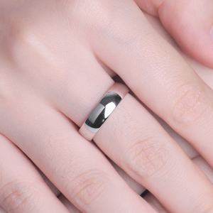 Anneaux unisexes tendance Sun Star en argent sterling 925, bande unie de 5 mm de large, zircon plaqué rhodium pour mariage, fiançailles, anniversaire - Product Image 6