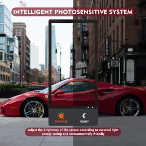 Pantalla publicitaria digital portátil para exteriores de 43 pulgadas, resistente al agua, con batería, para kiosco exterior IP65 para centros comerciales - Product Image 4