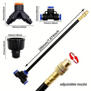 Tubo de Goteo de 1/4 Pulgadas, Tubo de Agua de Conexión Rápida, Accesorios para Sistema de Riego, Negro, Flexible, Resistente a los Rayos UV - Product Image 3