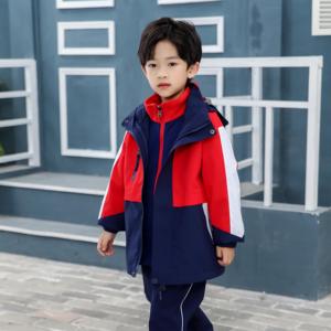 ชุดเครื่องแบบเด็กประถมสำหรับเด็กใส่ได้ทั้งชายและหญิงเสื้อแจ็กเก็ตผ้าฝ้ายออร์แกนิกระบายอากาศได้ดีสำหรับฤดูหนาวอายุ3-18ปี100% กำหนดโลโก้ได้ตามต้องการ - Product Image 3