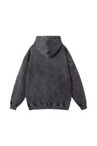 2025 Logo personnalisé femmes nouvelle mode sweat à capuche Offre Spéciale solide à manches longues pull goutte épaule sweats à capuche pour femme lavé à l'acide - Product Image 5