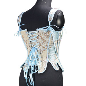 Débardeur d'été vintage pour femme, style corset à lacets avec nœud, broderie respirante - Product Image 4
