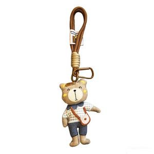 2026 New Cute Animal <b>Car</b> Key Decoration Phone Strap 3D Doll Women Handbag Charm Soft Fabric School Bag Bear Keychain <b>for</b> Girls - Product Image 6