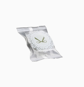 <b>Plastic</b> <b>Packaging</b> Bags White Bow-shaped Mooncake <b>Packaging</b> Bags, Semi-transparent Frosted Baking Bags in Stocks - Product Image 4
