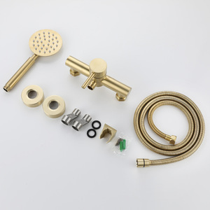 Juego de Ducha de Acero Inoxidable con Acabado Dorado Cepillado, Juego de Ducha de Lluvia, Duschen, Dusen, Ensemble De Douche, Chuveiro - Product Image 4