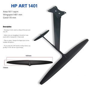 Ensemble d'ailes hydrofoils HP1401 en carbone et aluminium pour planches de surf Pump Foil - Product Image 4
