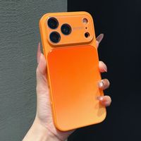 Coque de téléphone antichoc avec fenêtre large à dégradé brillant pour iPhone 17 Pro Max 16 Plus 15 14 13