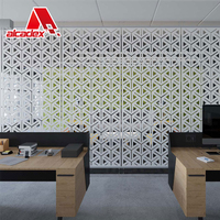 Panneau d'écran en aluminium sur mesure découpé au laser, écran de séparation en aluminium décoratif, cadres d'impression sur écran en aluminium
