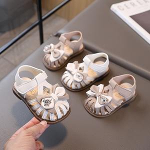Sandales d'été pour filles, nouveau style, chaussures de marche pour bébés filles, version coréenne, chaussures pour enfants, chaussures de princesse mignonnes pour nourrissons - Product Image 5
