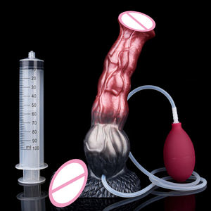 NNSX Cheval Éjaculant Godes pour Femmes Masturbation Adulte <span class=keywords><strong>Massage</strong></span> De La Prostate Butt Plug Noeud Chien Dong Avec Balle Fantaisie Sex Toys - Product Image 2