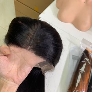 Extensiones de cabello humano liso 1B, color negro, natural, indio, vendedor natural, color ondulado, doble peso, sedoso - Product Image 5