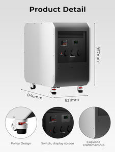 Générateur solaire portable 5000W 10kWh, station d'alimentation avec batterie au lithium et sorties AC pour la maison et l'alimentation extérieure - Product Image 4